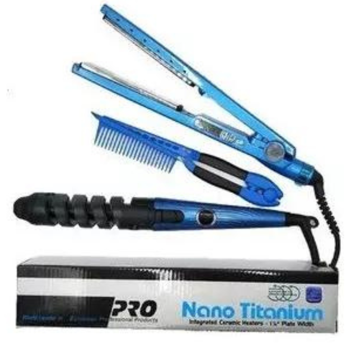 Kit De Plancha De Cabello rizadora peine